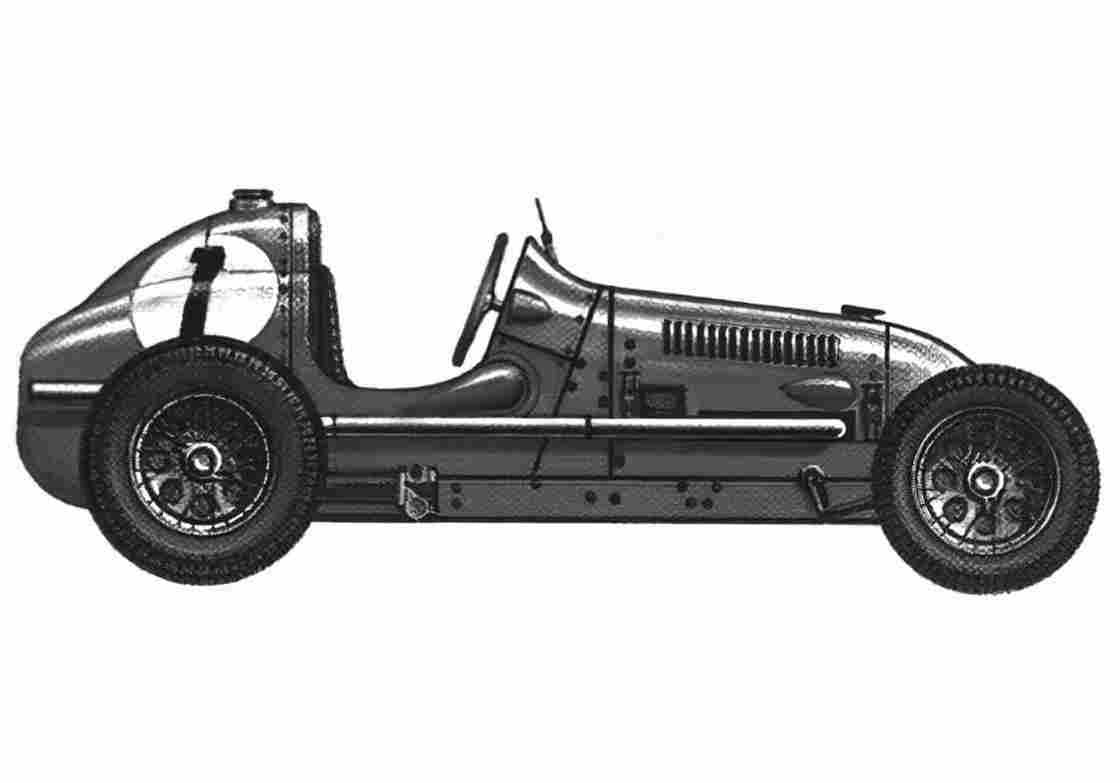 Blueprint austin 750 1936 01 A4 Photo Print