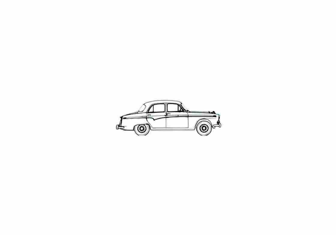 Blueprint austin a105 saloon 1957 01 A4 Photo Print