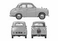 Blueprint austin a30 4 door saloon 1953 01 A4 Photo Print