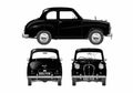 Blueprint austin a35 2 door deluxe 1956 01 A4 Photo Print