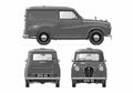 Blueprint austin a35 van 1956 av5 01 A4 Photo Print