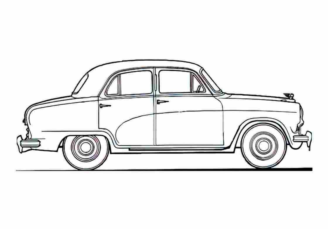 Blueprint austin a40 cambridge 01 A4 Photo Print