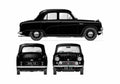 Blueprint austin a40 cambridge 1956 01 A4 Photo Print