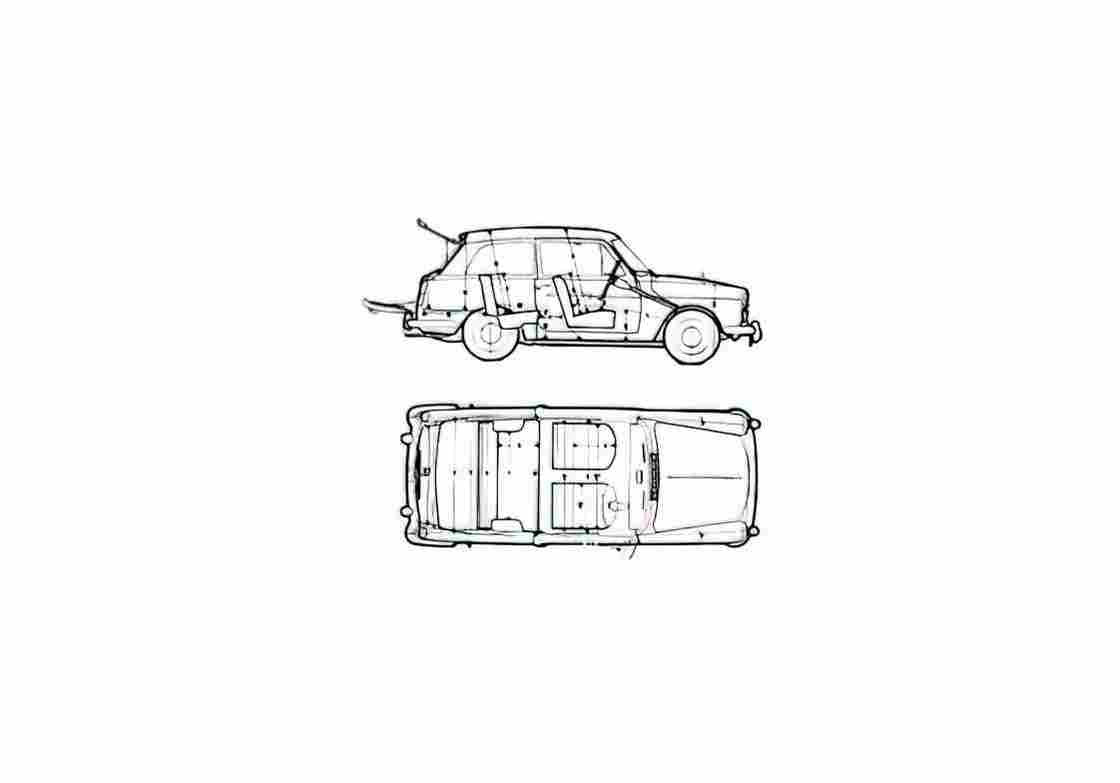 Blueprint austin a40 farina 01 A4 Photo Print