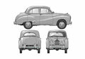 Blueprint austin a40 somerset 1952 01 A4 Photo Print