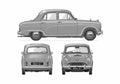 Blueprint austin a50 cambridge 1958 01 A4 Photo Print