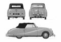 Blueprint austin a90 atlantic convertible 1949 01 A4 Photo Print