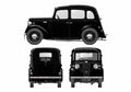 Blueprint austin big seven 4 door 1937 01 A4 Photo Print