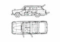 Blueprint austin cambridge a60 countryman 1969 01 A4 Photo Print
