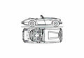 Blueprint austin healey 3000 sports 1963 2 01 A4 Photo Print