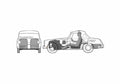 Blueprint austin healey sprite mkiv 1967 01 A4 Photo Print