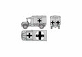 Blueprint austin k2 ambulance 01 A4 Photo Print