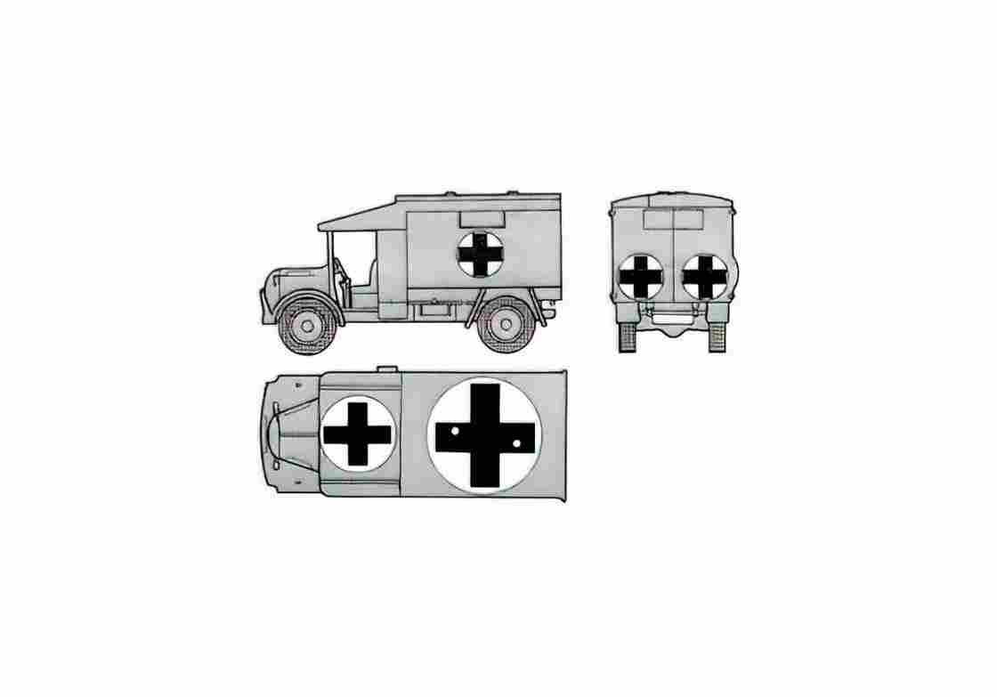 Blueprint austin k2 ambulance 01 A4 Photo Print