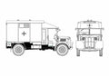 Blueprint austin k2 y ambulance 2 ton 4x2 01 A4 Photo Print