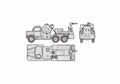 Blueprint austin k6 recovery vehicle 01 A4 Photo Print