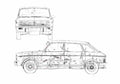 Blueprint austin maxi hl 1976a 01 A4 Photo Print