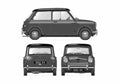 Blueprint austin mini cooper 997cc 1962 64 2 01 A4 Photo Print