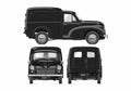 Blueprint austin minor 8cwt van 1968 01 A4 Photo Print