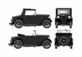Blueprint austin seven opal 1934 36 2 01 A4 Photo Print