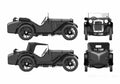 Blueprint austin seven ulster replica 1934 2 01 A4 Photo Print