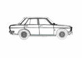 Blueprint datsun bluebird 510 1971 67630 01 A4 Photo Print