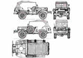 Blueprint dodge wc 56 4x4 command car 48020 A4 Photo Print