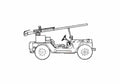 Blueprint m151a1 mutt 105mm 01 A4 Photo Print