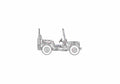 Blueprint m151a2 mutt 01 A4 Photo Print