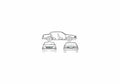 Blueprint pontiac bonneville 1989 01 A4 Photo Print