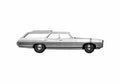 Blueprint pontiac catalina station wagon 1970 2 01 A4 Photo Print
