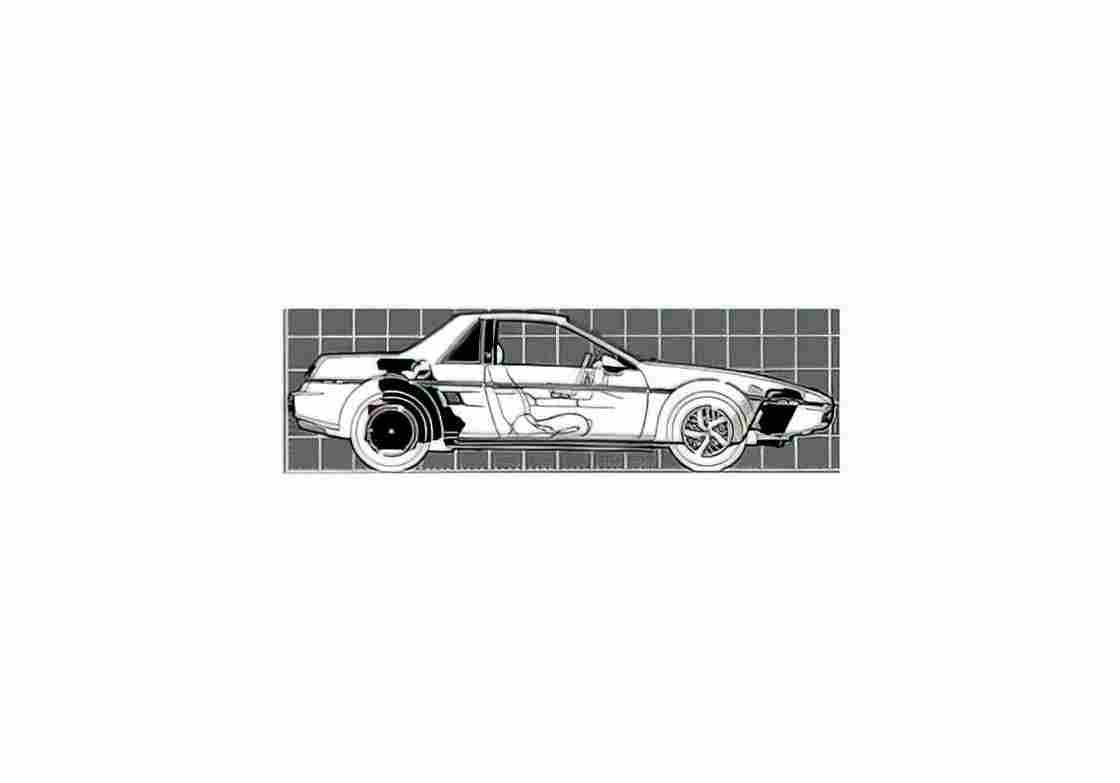 Blueprint pontiac fiero s e 1983 01 A4 Photo Print