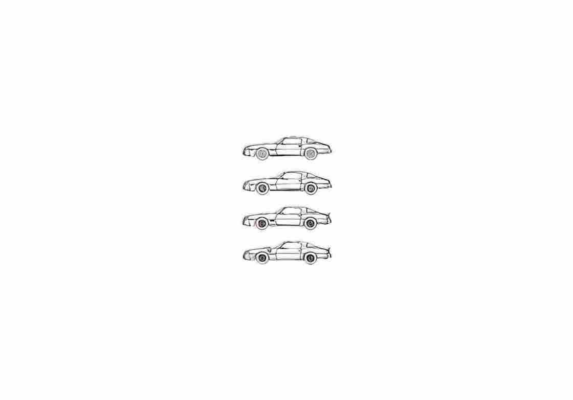 Blueprint pontiac firebird 1978 01 A4 Photo Print