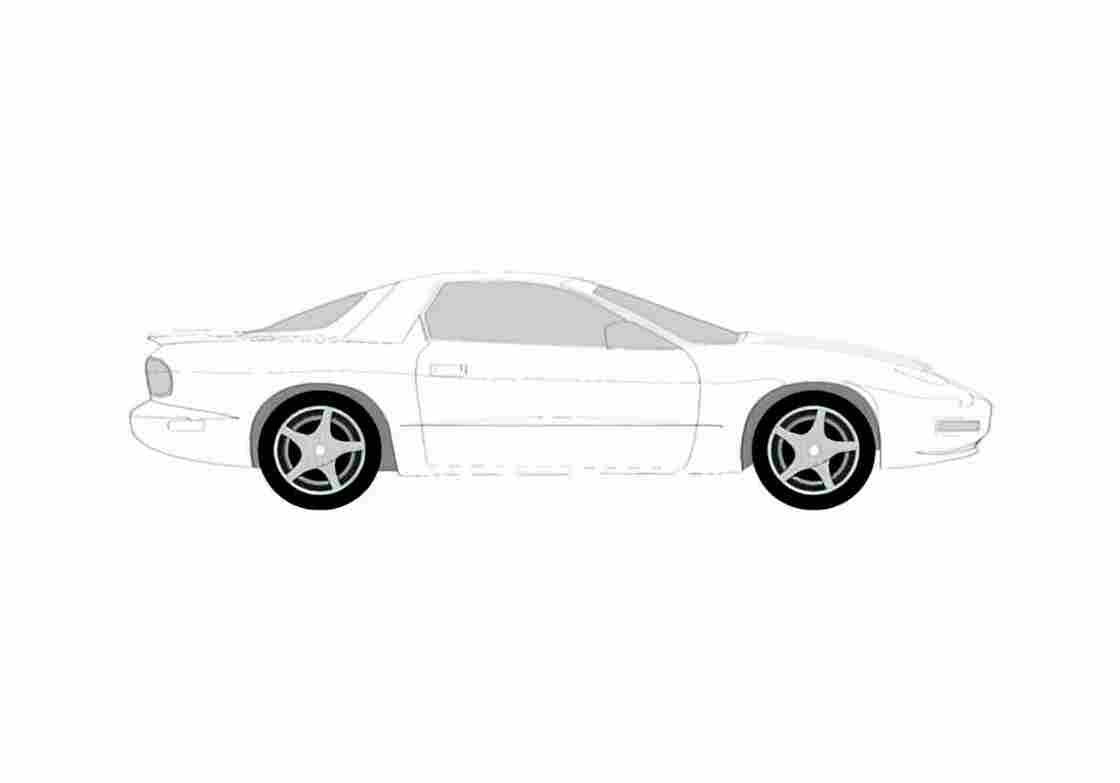 Blueprint pontiac firebird 1998 01 A4 Photo Print