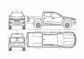 Blueprint renault alaskan 4wd 2018 A4 Photo Print