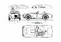 Blueprint shelby cobra 289 1963 01 A4 Photo Print