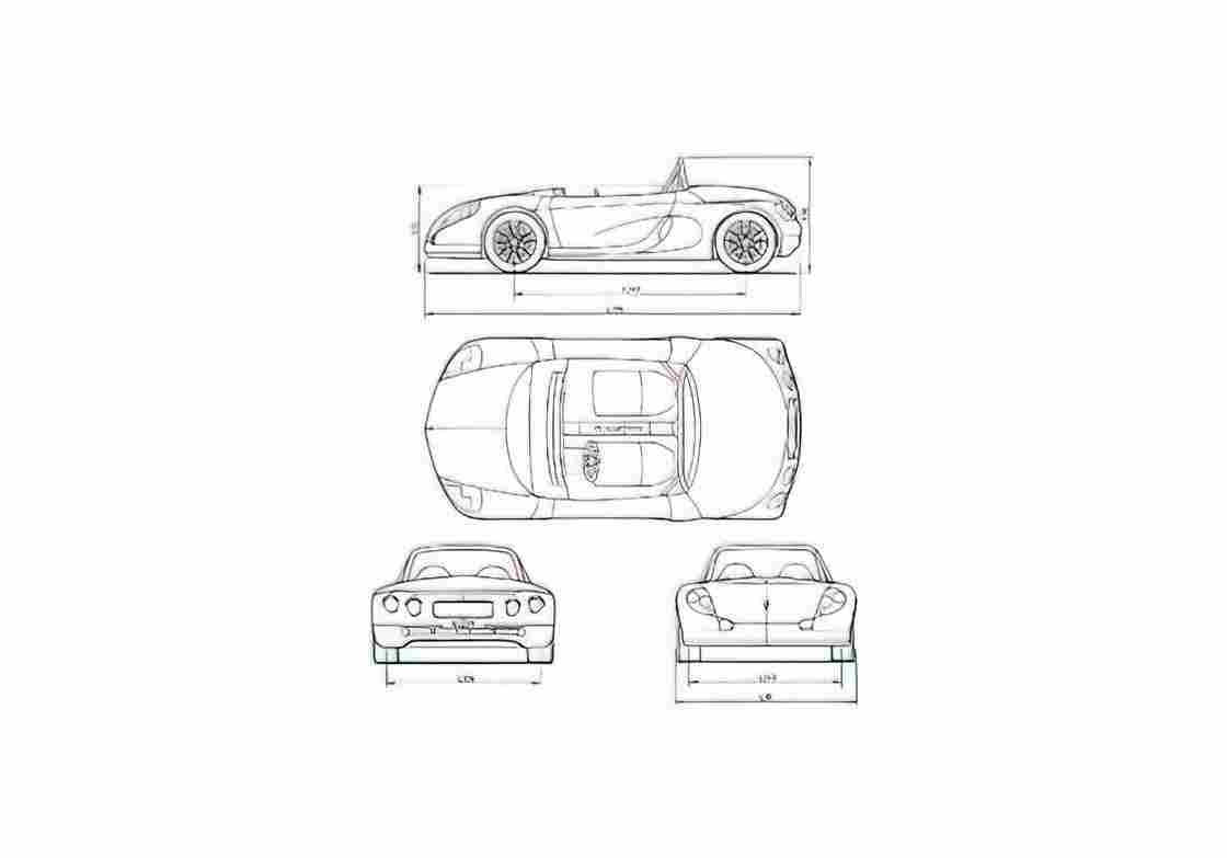 Blueprint spider 1996 01 A4 Photo Print