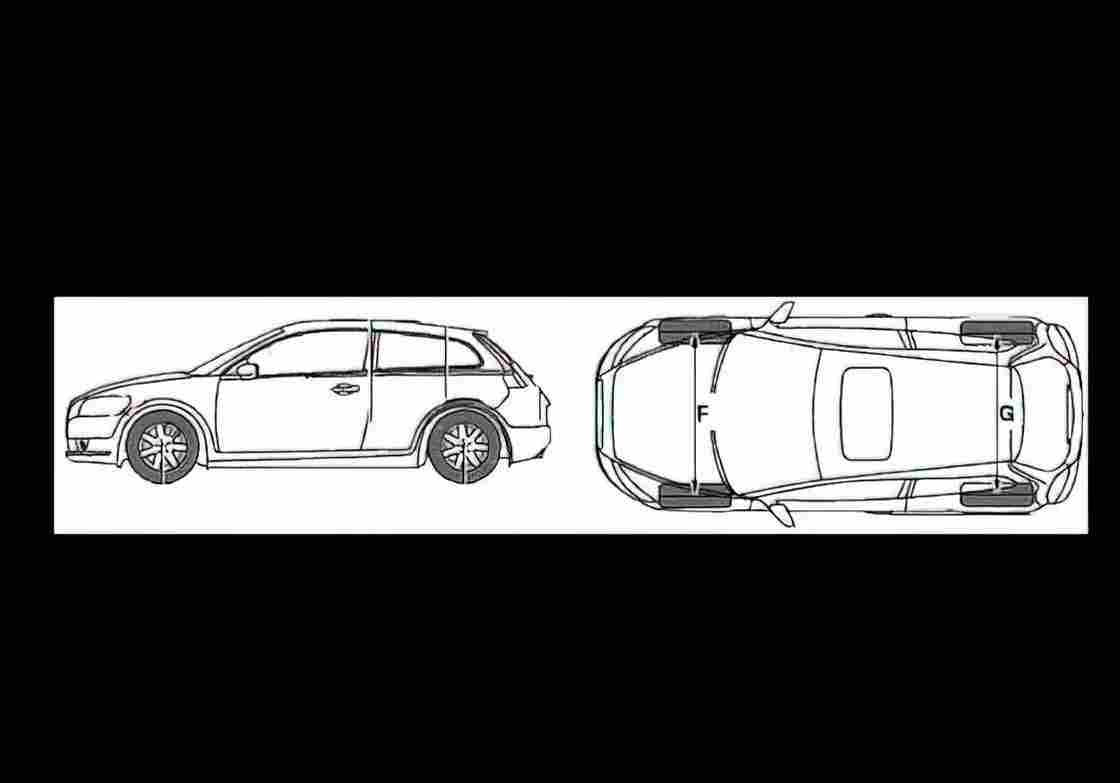 Blueprint volvo c30 2008 02 01 01 A4 Photo Print