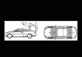 Blueprint volvo c70 2008 01 01 A4 Photo Print