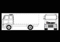 Blueprint volvo fh12 01 01 A4 Photo Print