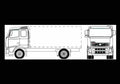 Blueprint volvo fm16 4x2 01 01 A4 Photo Print