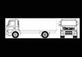 Blueprint volvo fm9 4x2 01 01 A4 Photo Print