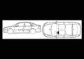 Blueprint volvo s40 2006 01 01 A4 Photo Print