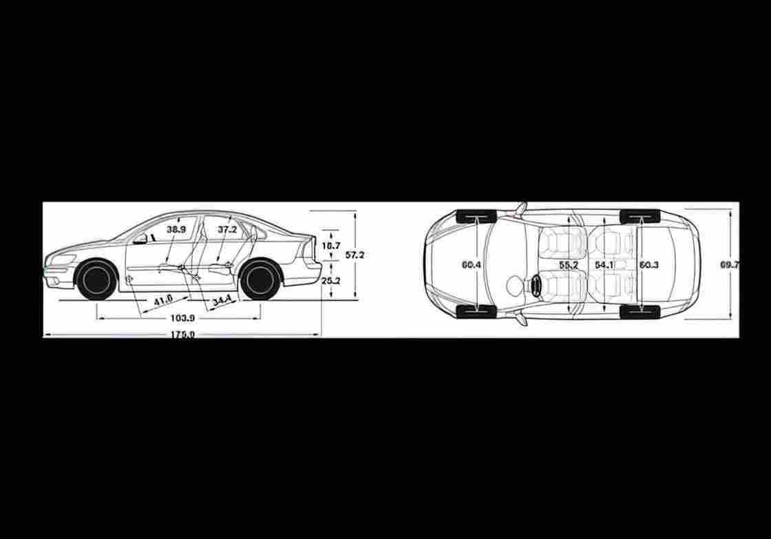 Blueprint volvo s40 2007 01 01 A4 Photo Print