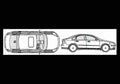 Blueprint volvo s40 2008 2 01 01 A4 Photo Print