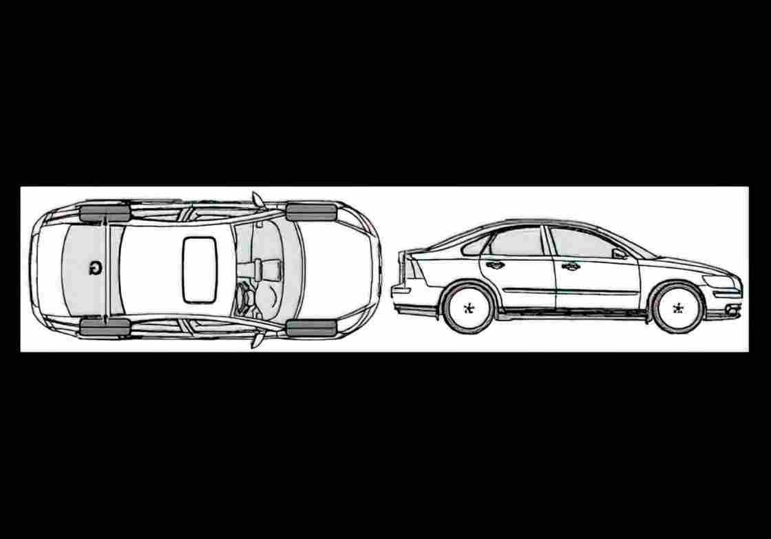 Blueprint volvo s40 2008 2 01 01 A4 Photo Print