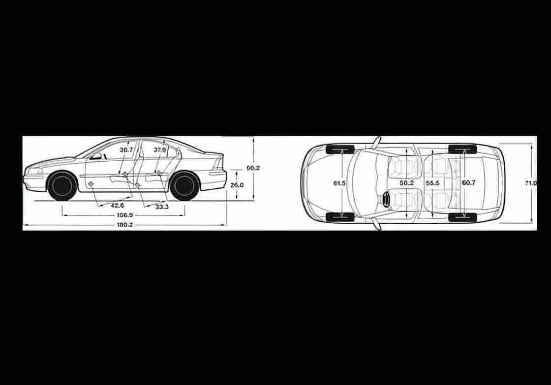 Blueprint volvo s60 2007 01 01 A4 Photo Print