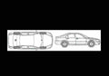 Blueprint volvo s60 2008 2 01 01 A4 Photo Print