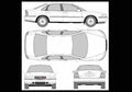 Blueprint volvo s80 2001 01 A4 Photo Print