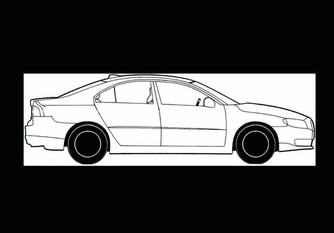 Blueprint volvo s80 2007 01 01 A4 Photo Print