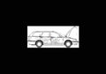 Blueprint volvo v40 2001 01 A4 Photo Print